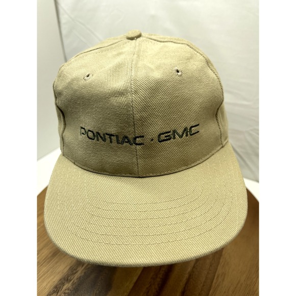 Other - Pontiac GMC Hat Cap Tan Dealer Adjustable Snapback Made In USA